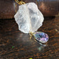 Lilac and sparkles pendant